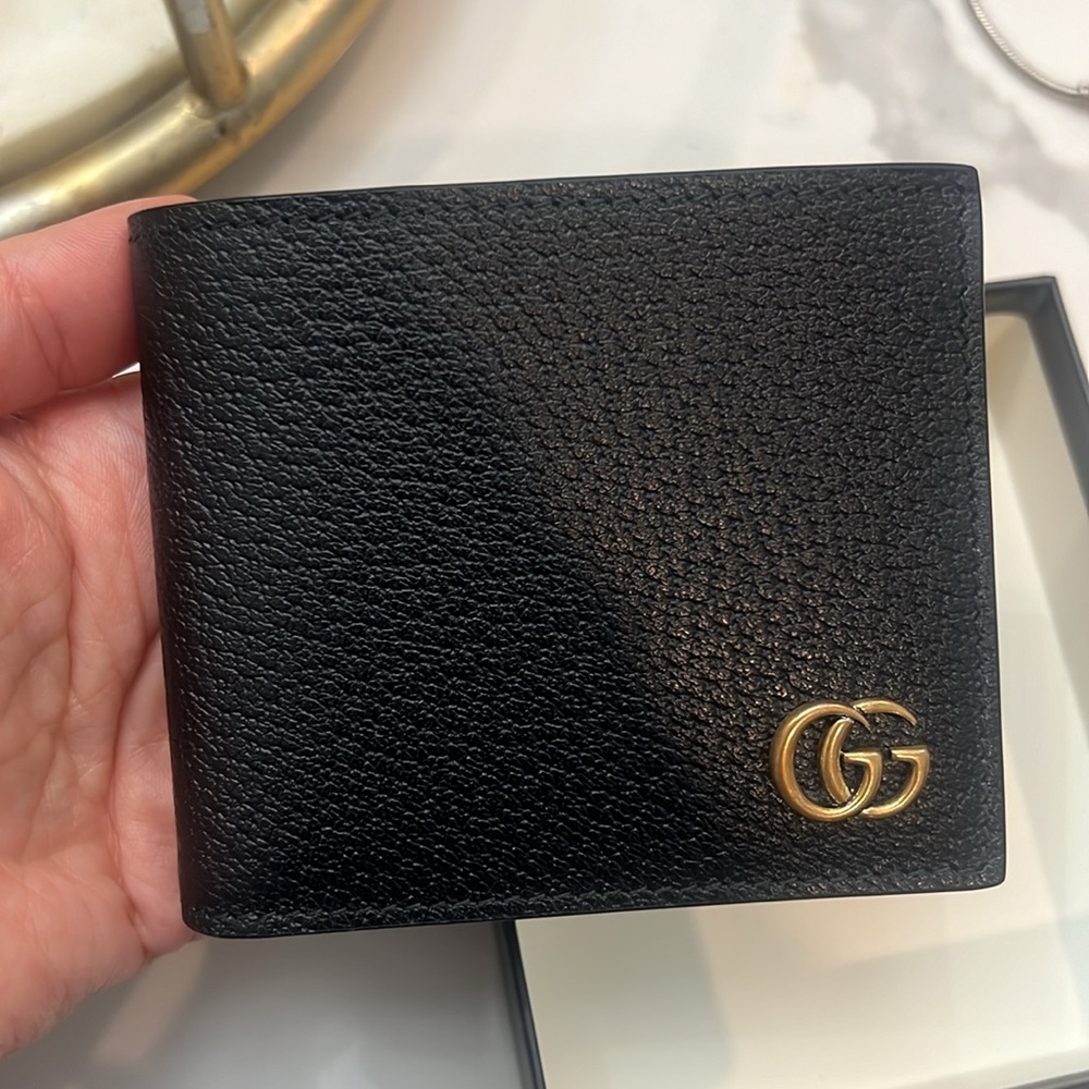 GG MARMONT LEATHER BI-FOLD WALLET